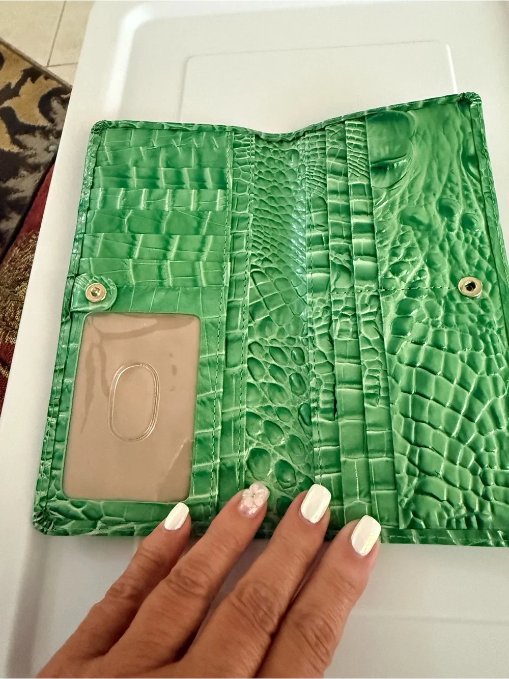 Brahmin vibrant green